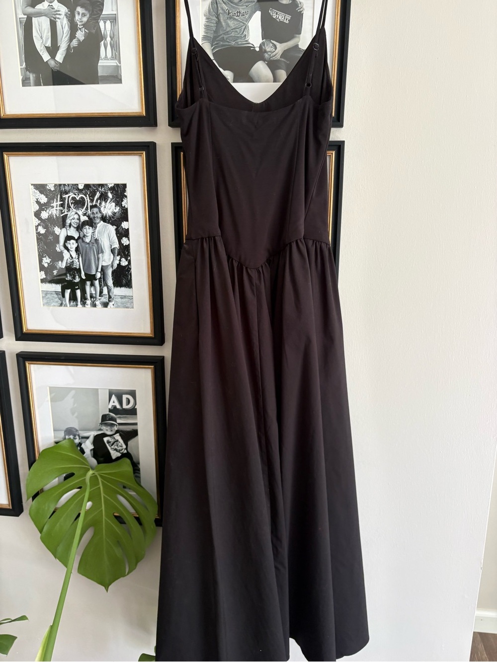 Express Black Maxi Dress with Spaghetti Straps